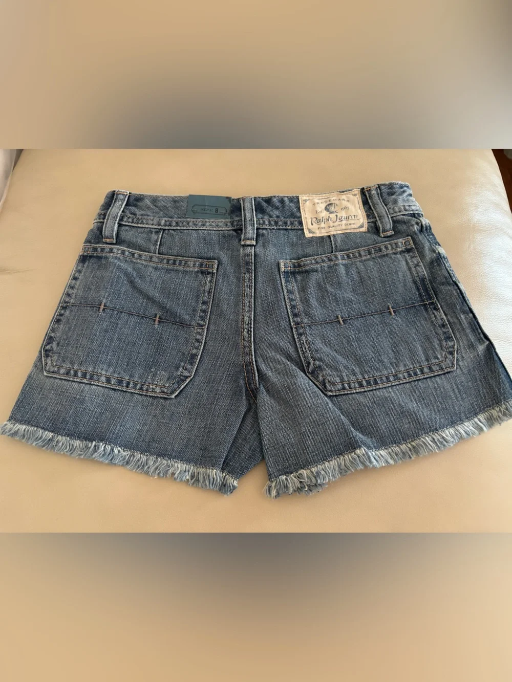 ✨New✨Ralph Lauren Girls' Distressed Denim Shorts with Fringe ✨